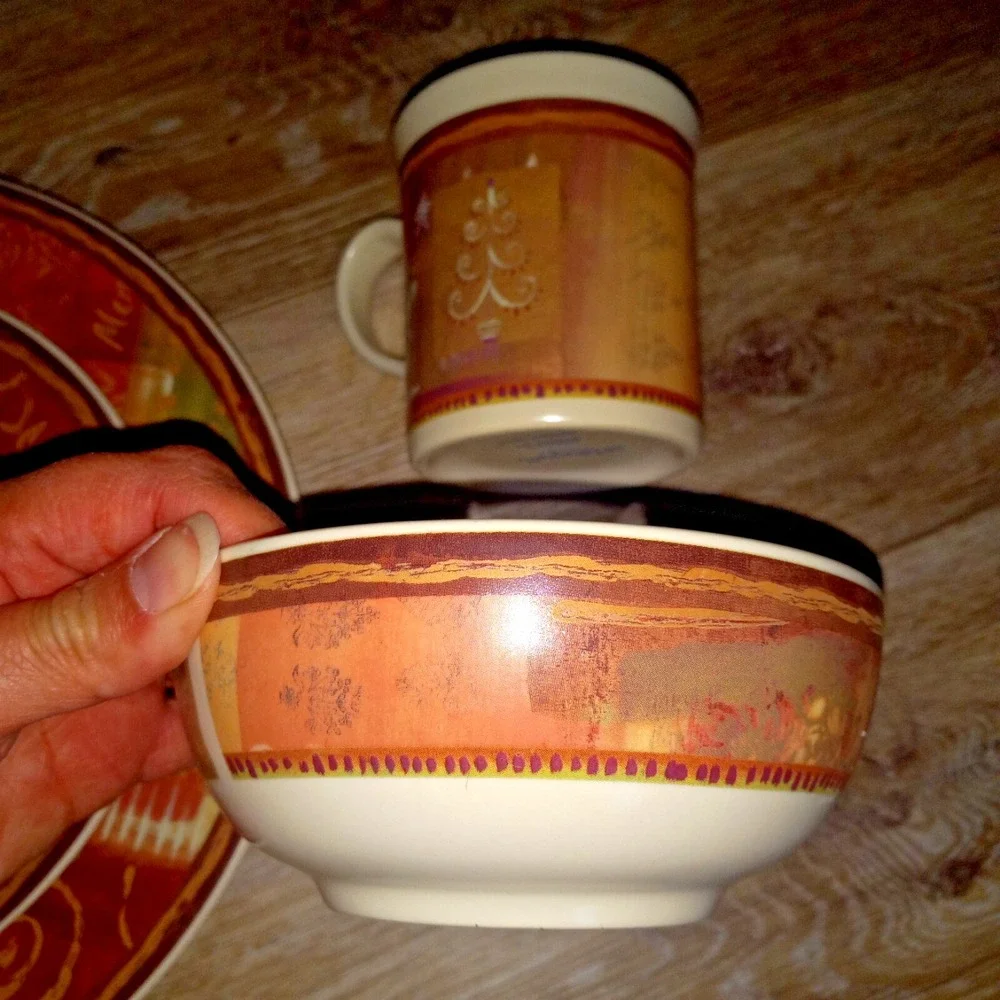 Pfaltzgraff Holiday Spice‎ Place Setting Vintage Set, Dinner, Salad, Bowl, Mug